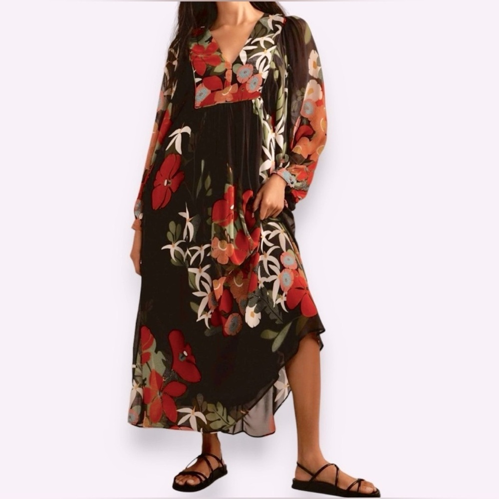 NWOT - FARM RIO Floral Maxi Dress